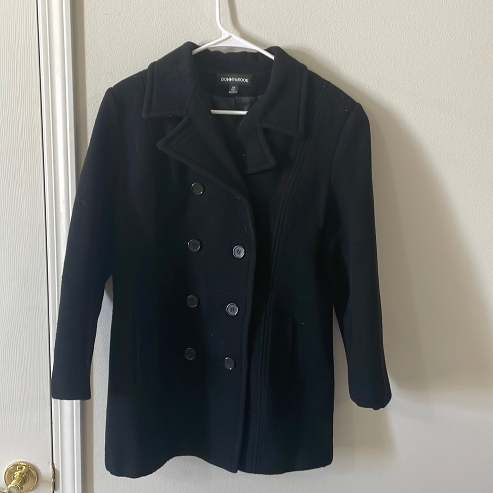 Black Peacoat Size 14P